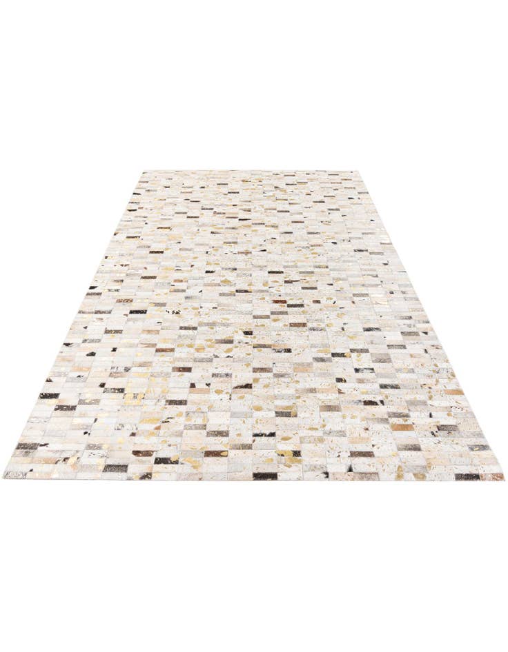 Detail image of 5' 2 x 7' 11 Cowhide Stocks Rug