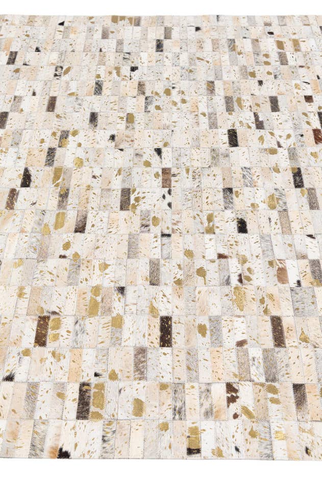 Detail image of 5' 2 x 7' 11 Cowhide Stocks Rug