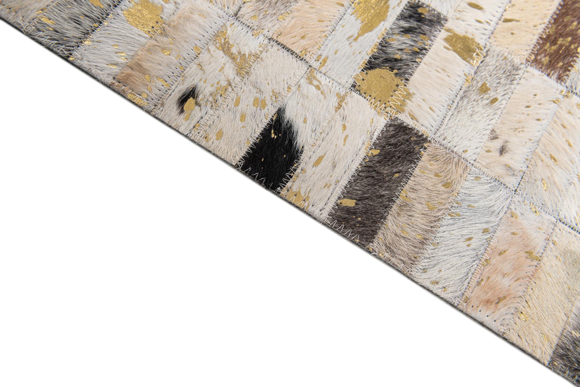 5' 2 x 7' 11 Cowhide Stocks Rug