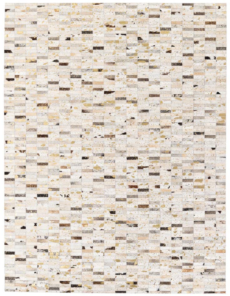 Detail image of 5' 2 x 7' 11 Cowhide Stocks Rug