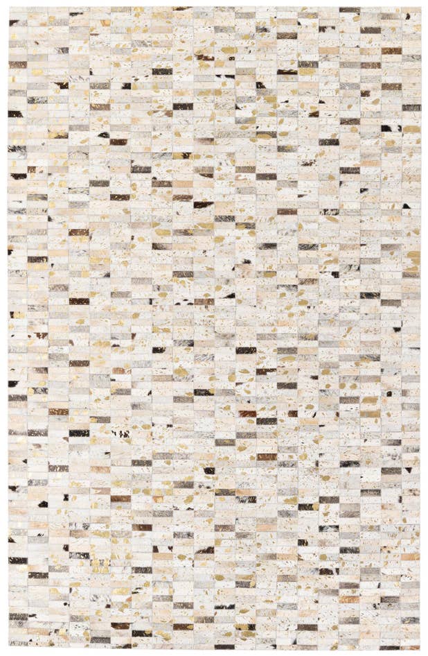 Detail image of 5' 2 x 7' 11 Cowhide Stocks Rug