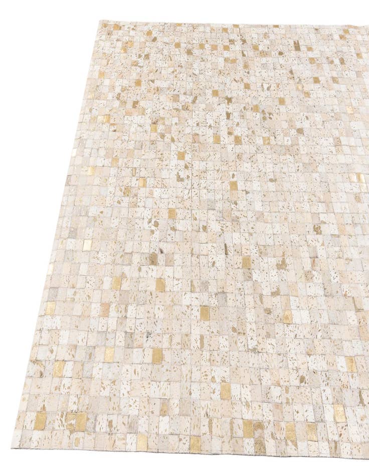 Detail image of 5' 3 x 7' 5 Cowhide Stocks Rug