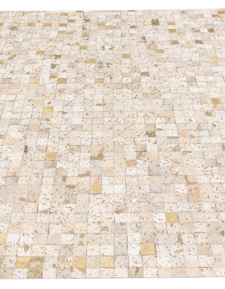 Detail image of 5' 3 x 7' 5 Cowhide Stocks Rug