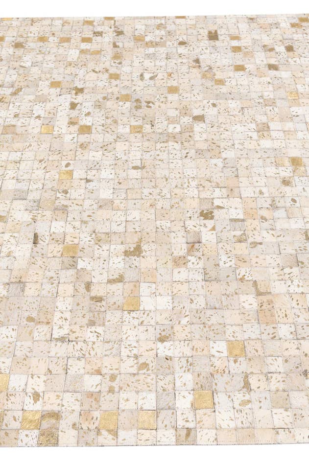 Detail image of 5' 3 x 7' 5 Cowhide Stocks Rug