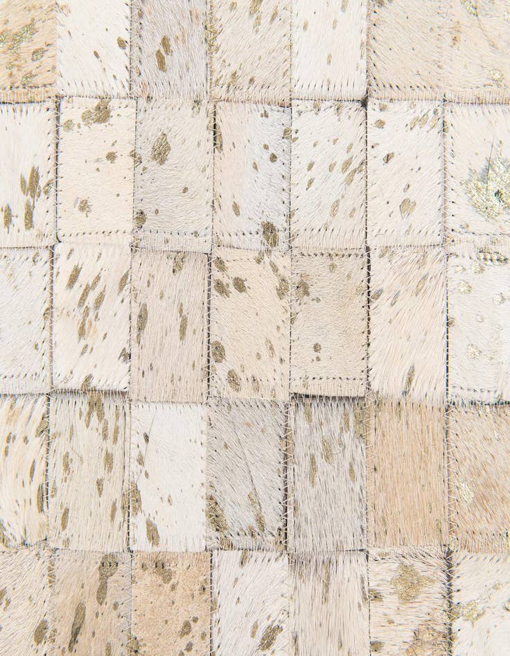 Detail image of 5' 3 x 7' 5 Cowhide Stocks Rug