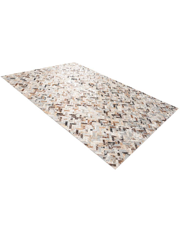 Detail image of 5' 2 x 7' 7 Cowhide Stocks Rug