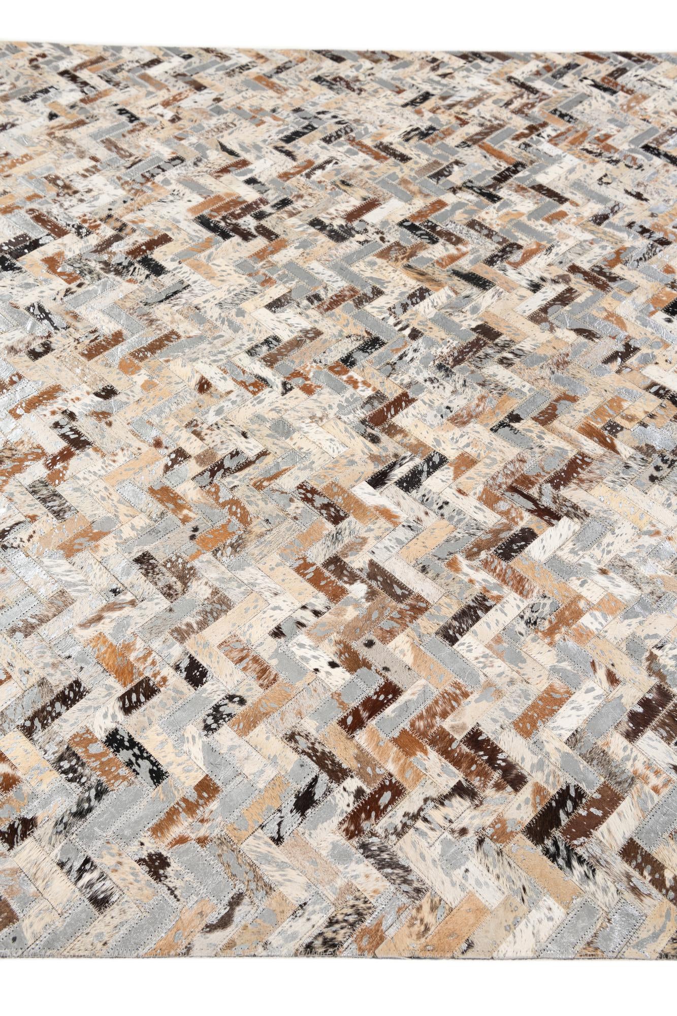 5' 2 x 7' 7 Cowhide Stocks Rug