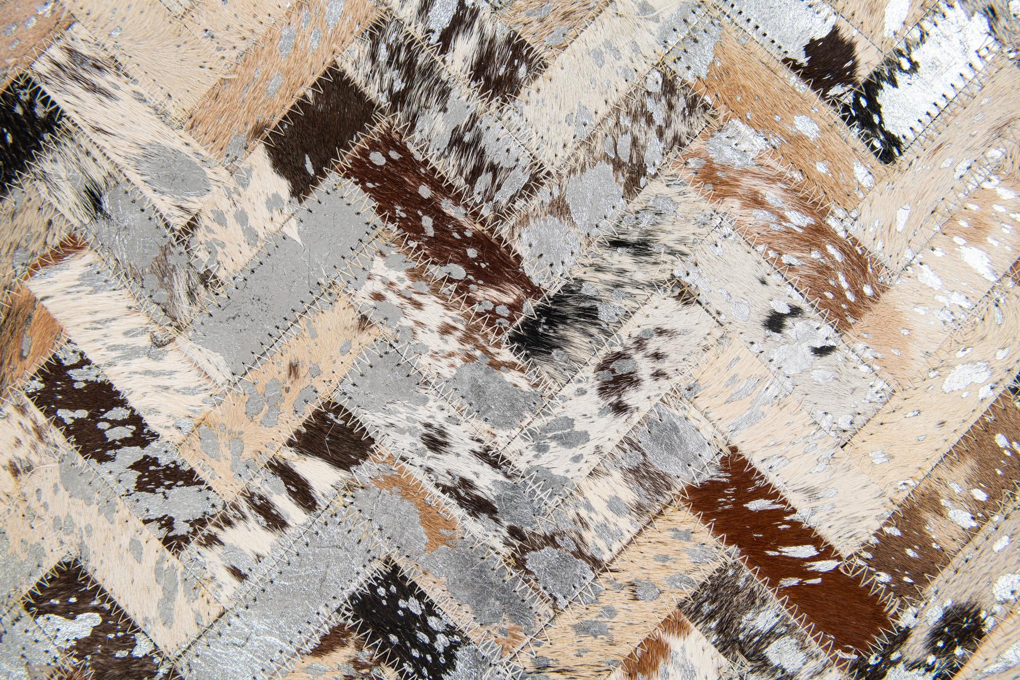 5' 2 x 7' 7 Cowhide Stocks Rug