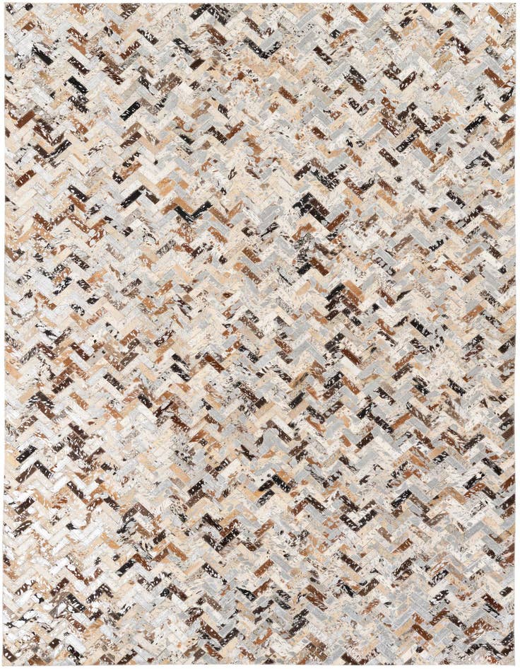 Detail image of 5' 2 x 7' 7 Cowhide Stocks Rug