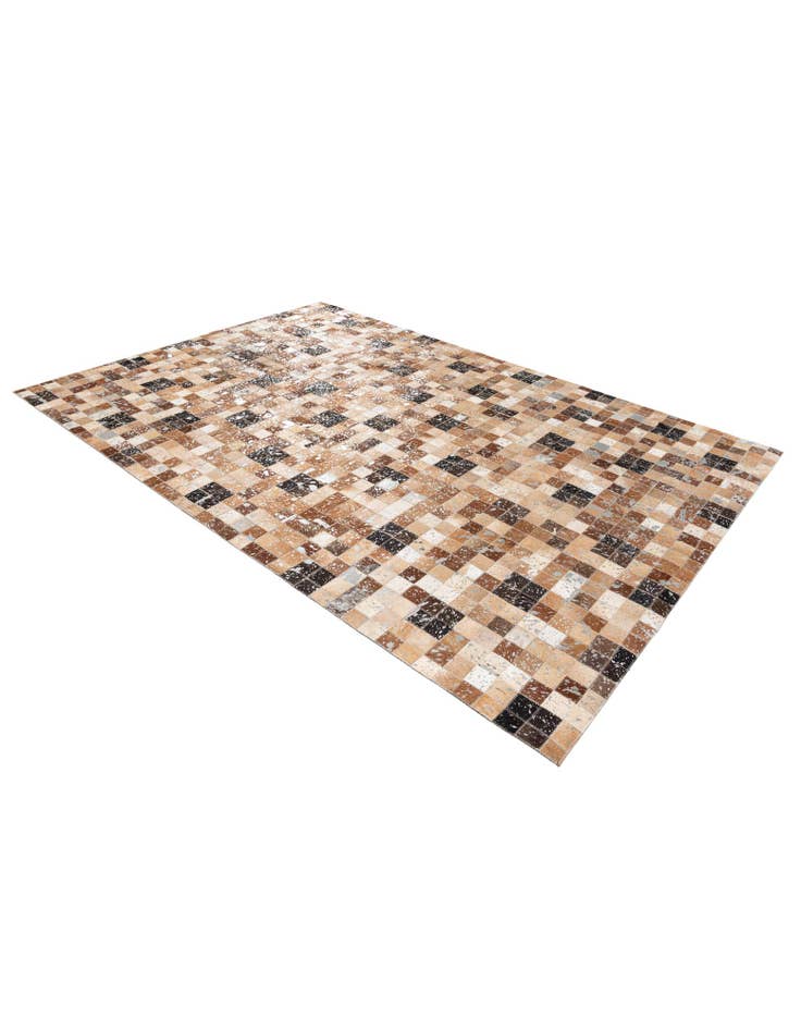 Detail image of 5' 2 x 7' 6 Cowhide Stocks Rug