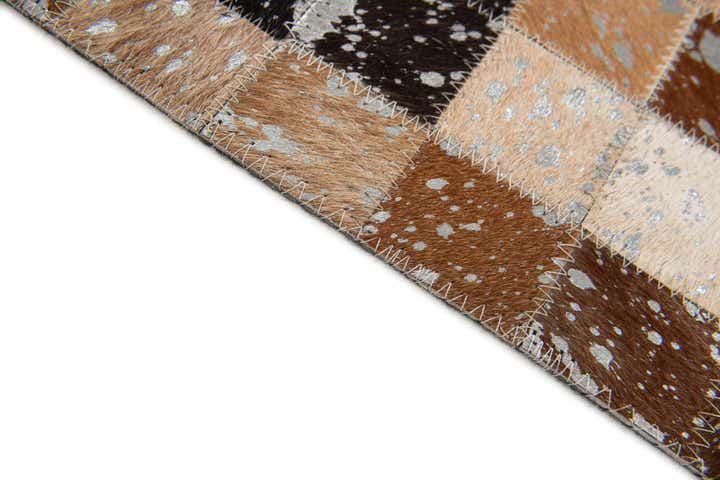 5' 2 x 7' 6 Cowhide Stocks Rug