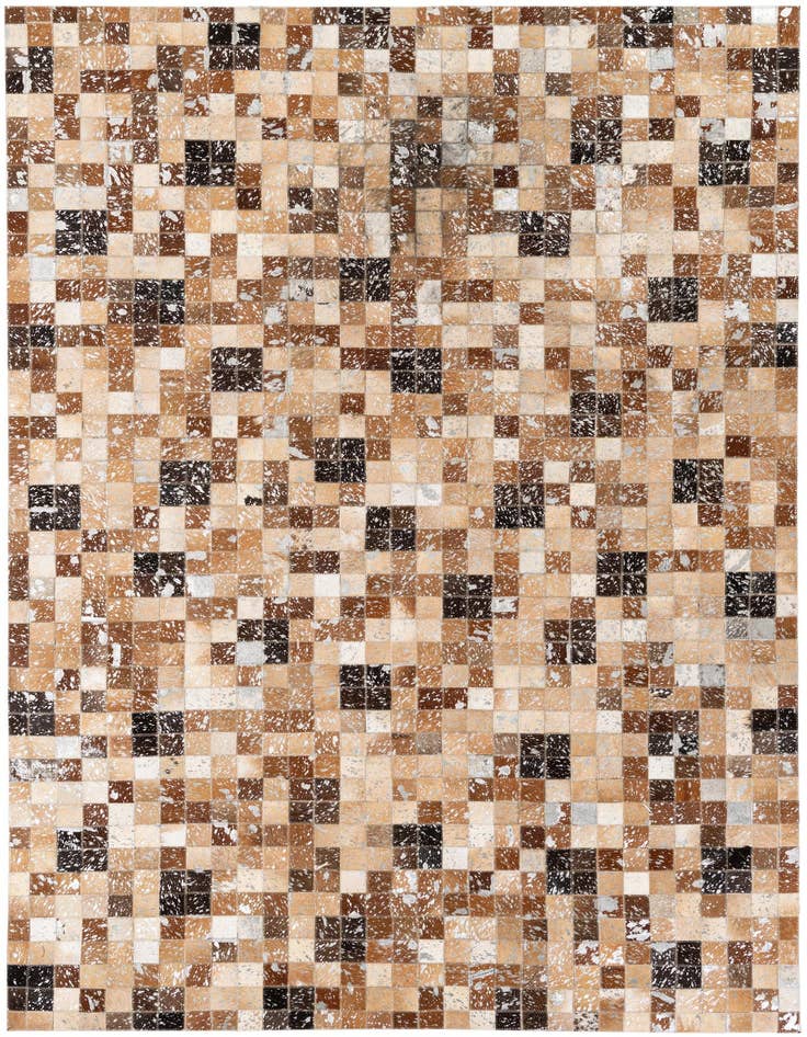 Detail image of 5' 2 x 7' 6 Cowhide Stocks Rug