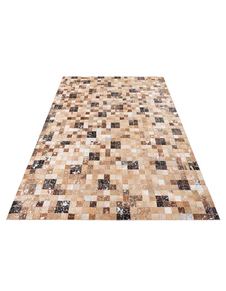 5' 3 x 7' 5 Cowhide Stocks Rug