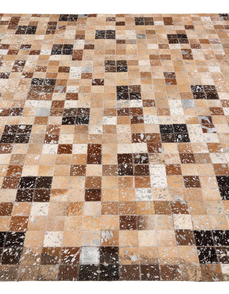 Detail image of 5' 3 x 7' 5 Cowhide Stocks Rug