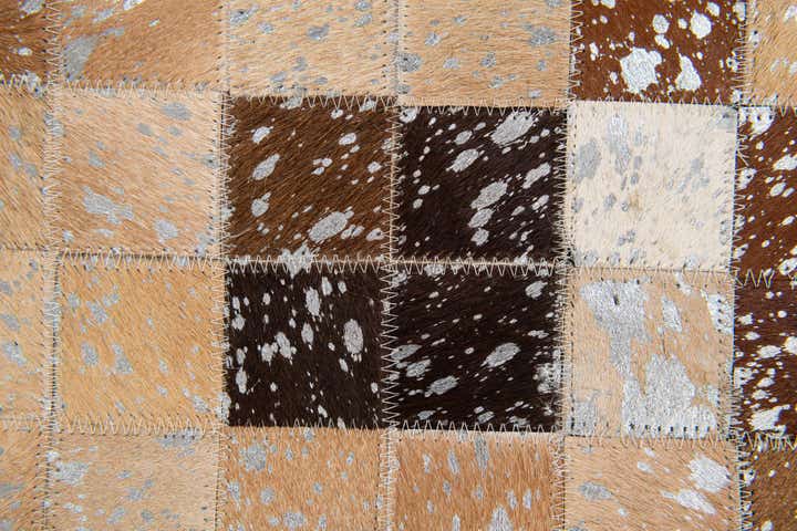 5' 3 x 7' 5 Cowhide Stocks Rug