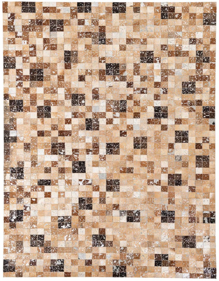 Detail image of 5' 3 x 7' 5 Cowhide Stocks Rug