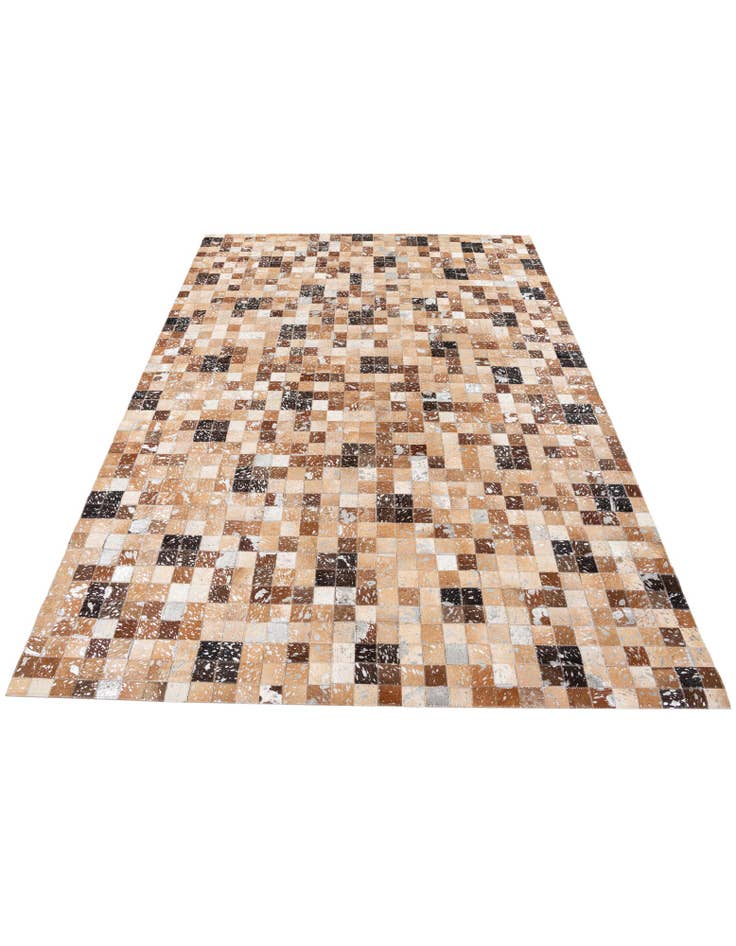 Detail image of 5' 3 x 7' 6 Cowhide Stocks Rug