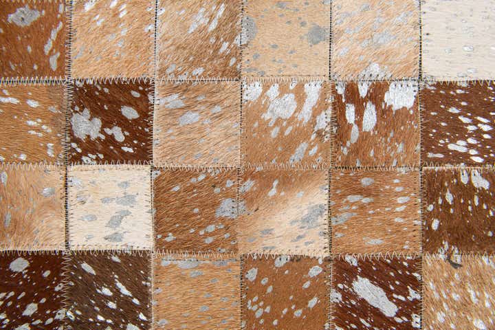 5' 3 x 7' 6 Cowhide Stocks Rug