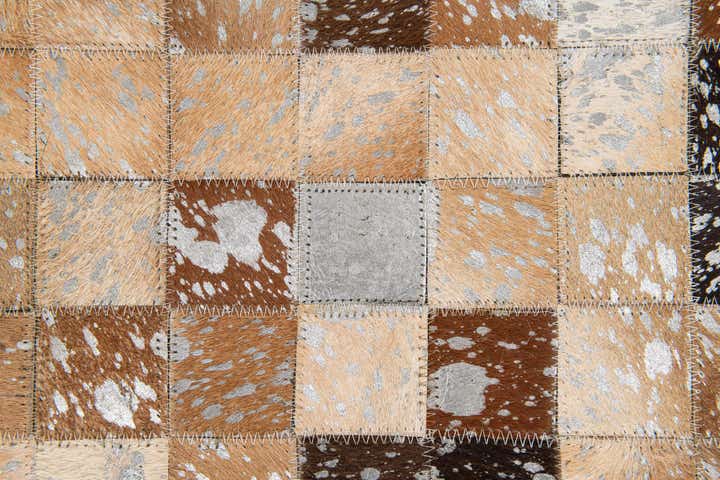 5' 3 x 7' 6 Cowhide Stocks Rug