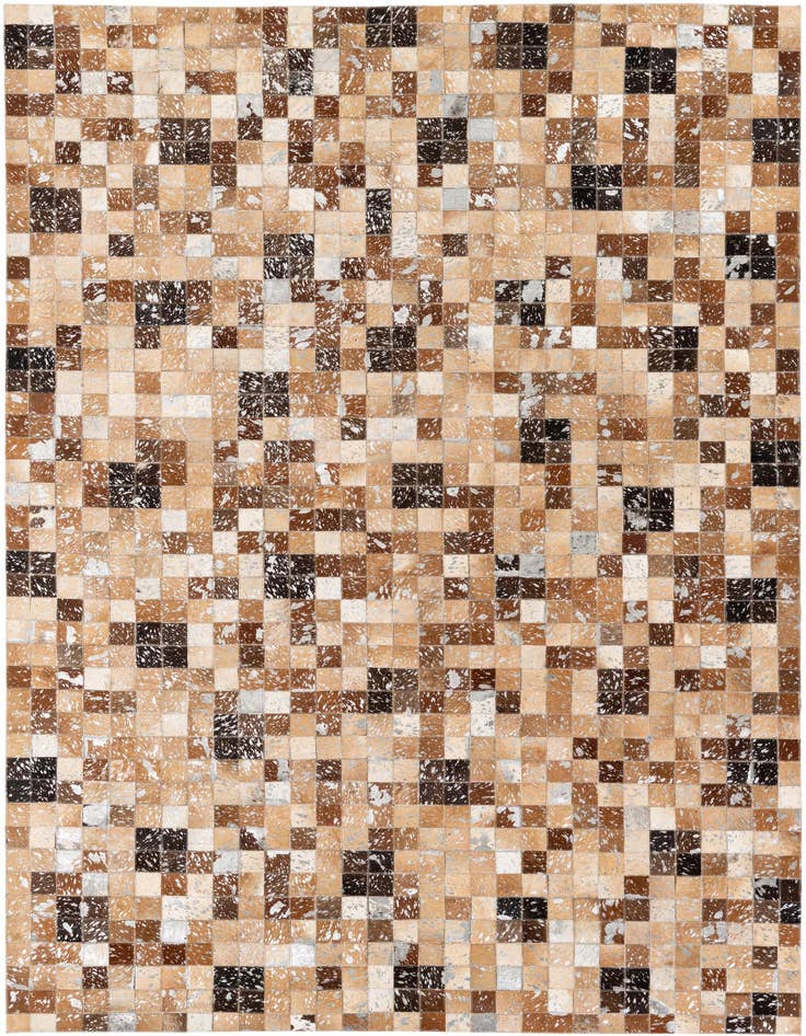 Detail image of 5' 3 x 7' 6 Cowhide Stocks Rug