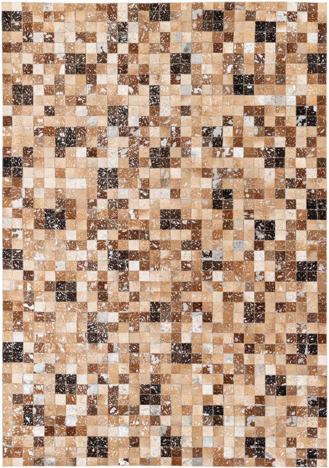 Detail image of 5' 3 x 7' 6 Cowhide Stocks Rug