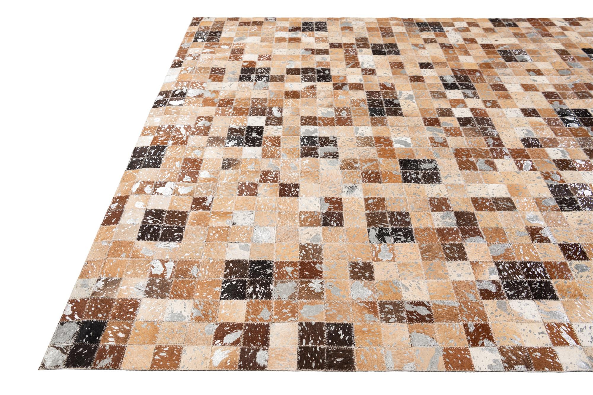 5' 3 x 7' 6 Cowhide Stocks Rug