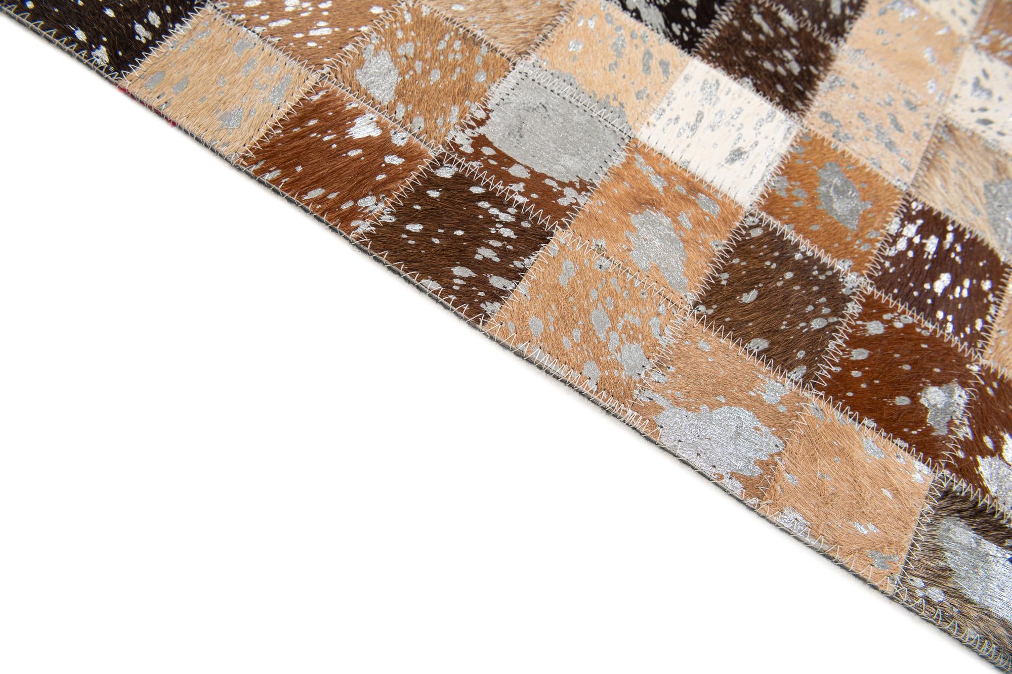 5' 3 x 7' 6 Cowhide Stocks Rug