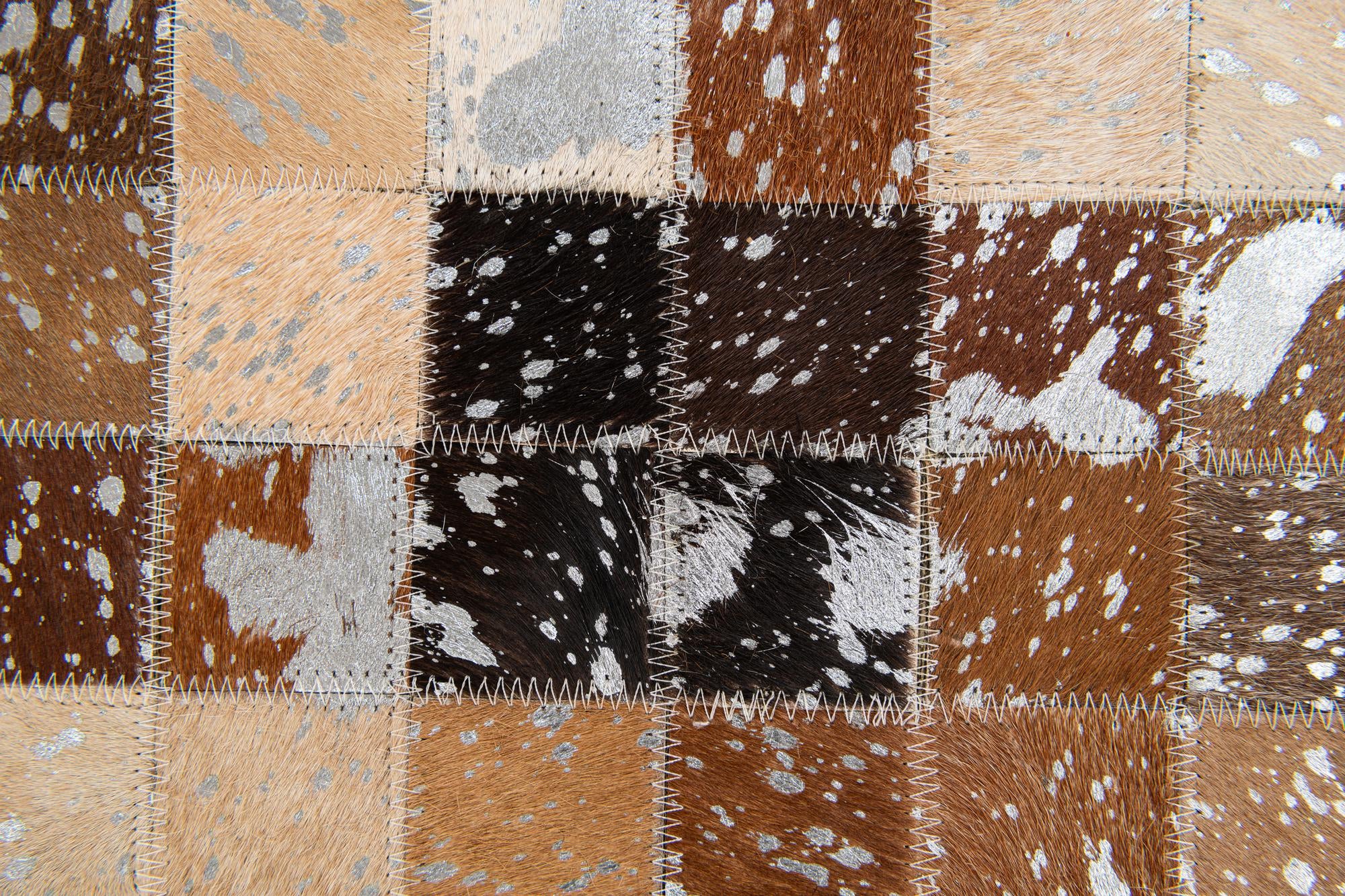 5' 3 x 7' 6 Cowhide Stocks Rug