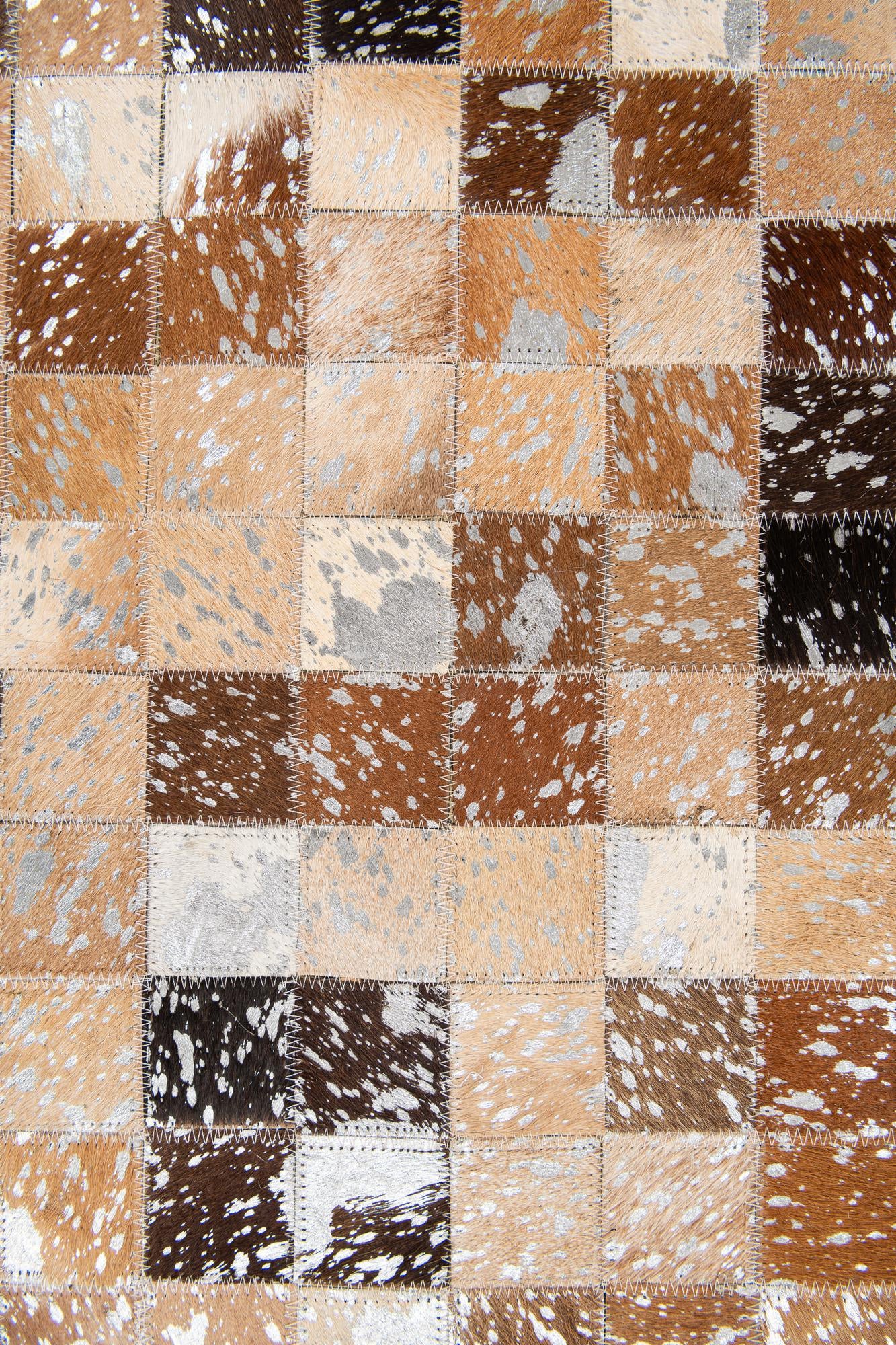 5' 3 x 7' 6 Cowhide Stocks Rug