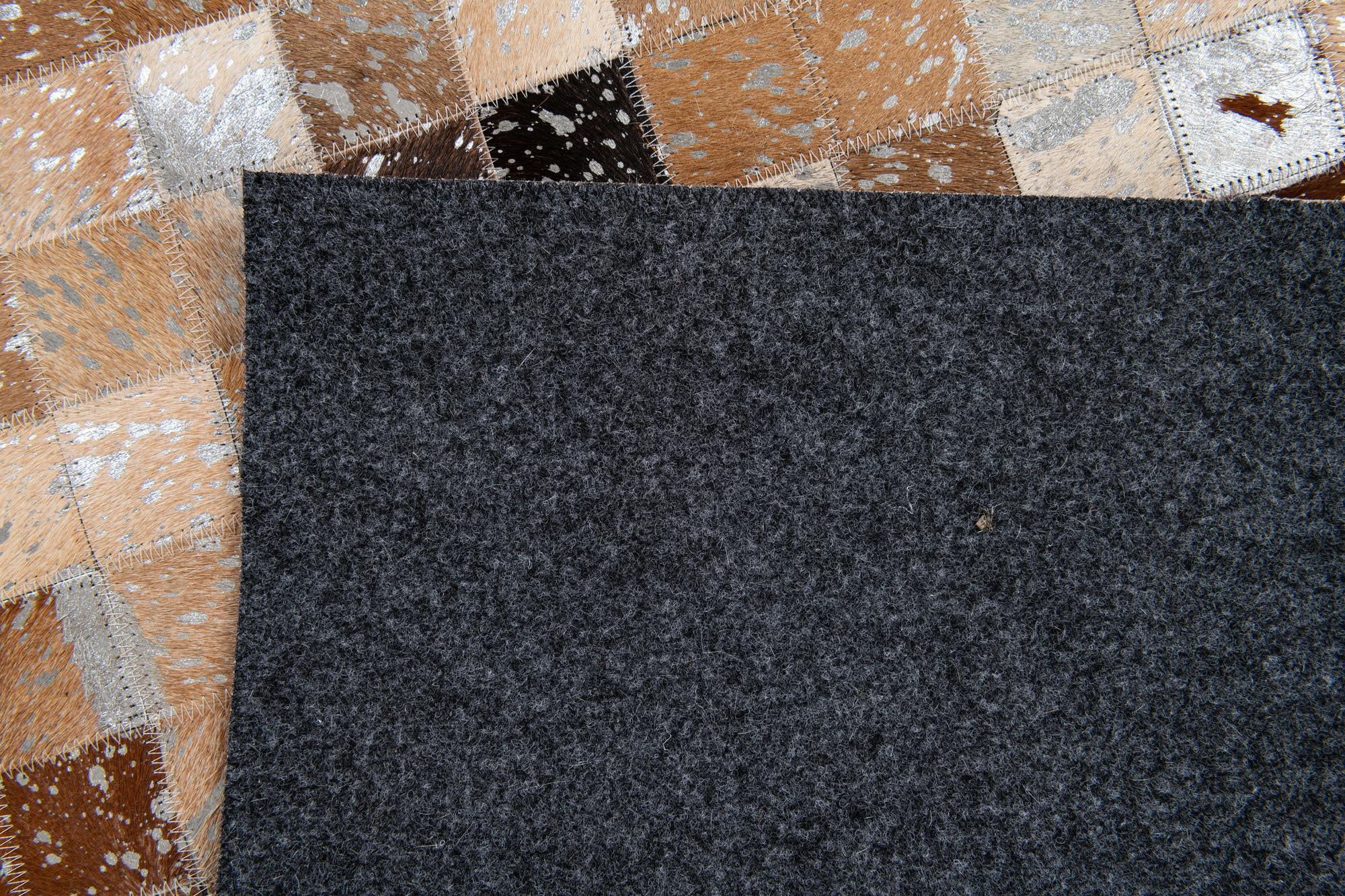 5' 3 x 7' 6 Cowhide Stocks Rug