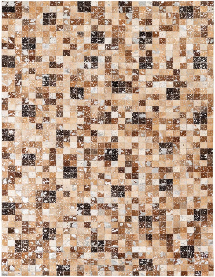 Detail image of 5' 3 x 7' 6 Cowhide Stocks Rug
