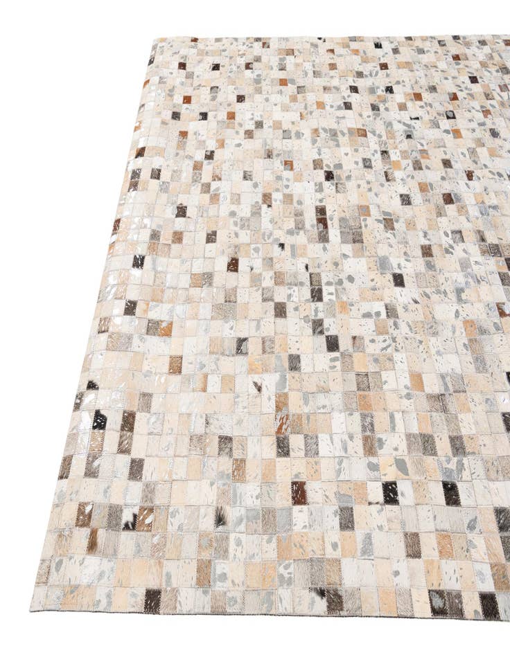 Detail image of 5' x 8' Cowhide Stocks Rug