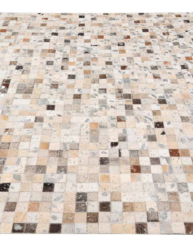 Detail image of 5' x 8' Cowhide Stocks Rug