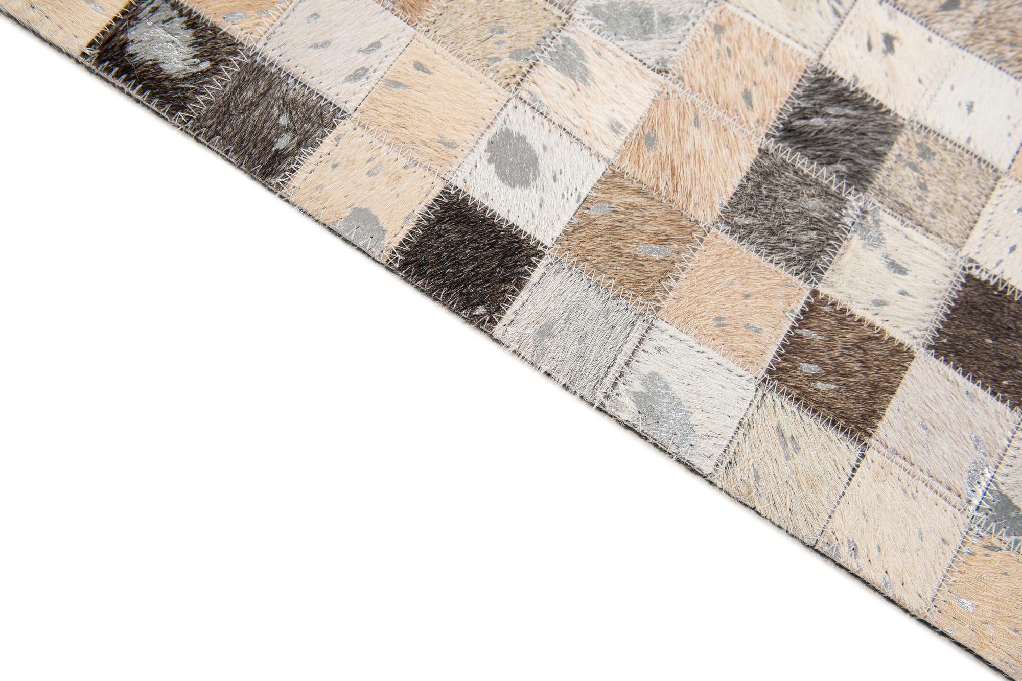 5' x 8' Cowhide Stocks Rug