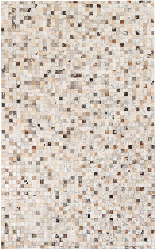Detail image of 5' x 8' Cowhide Stocks Rug
