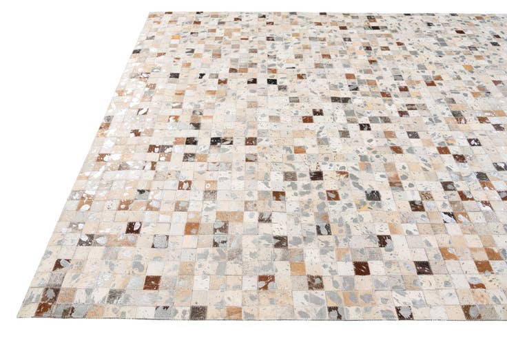 Detail image of 5' 1 x 7' 11 Cowhide Stocks Rug