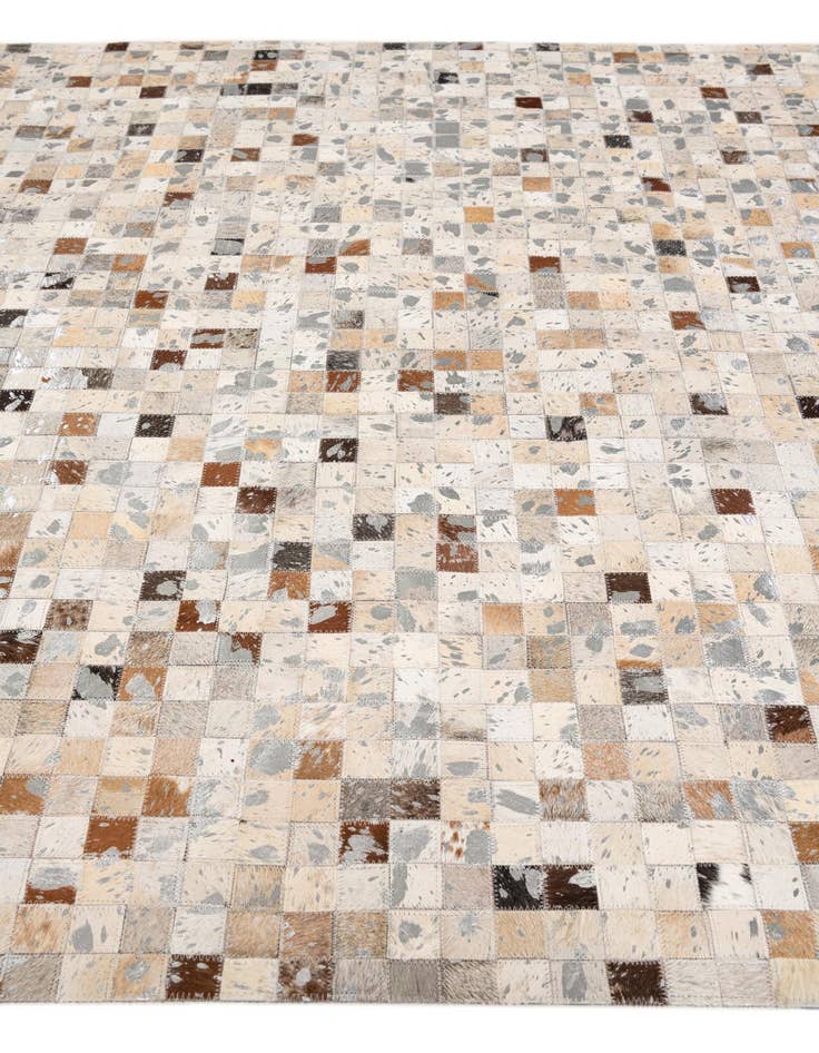 Detail image of 5' 1 x 7' 11 Cowhide Stocks Rug