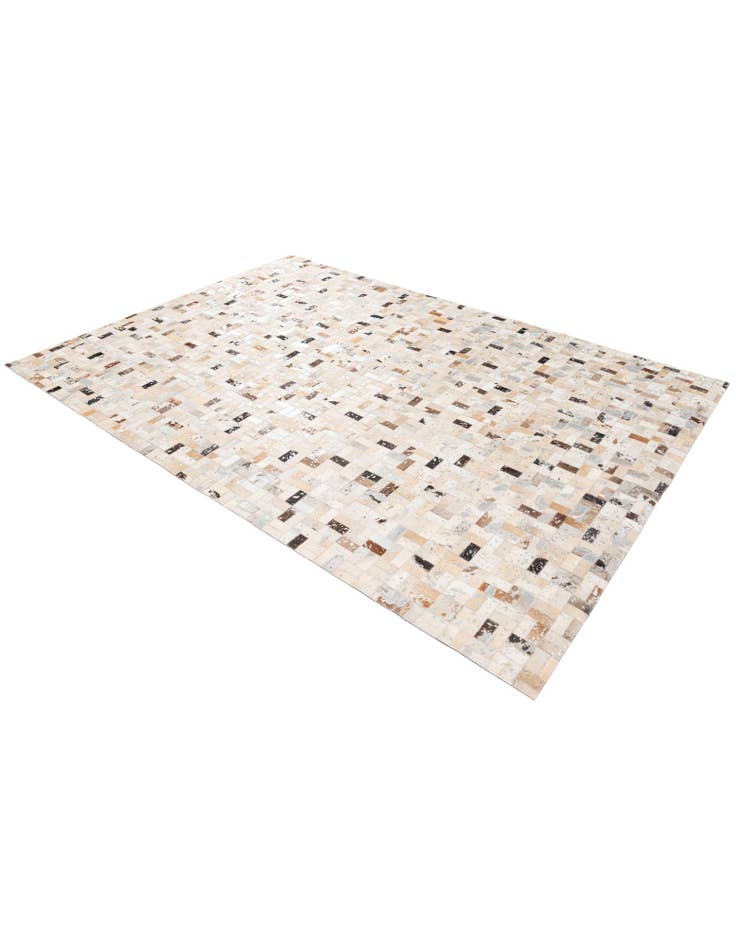 Detail image of 5' 3 x 7' 5 Cowhide Stocks Rug