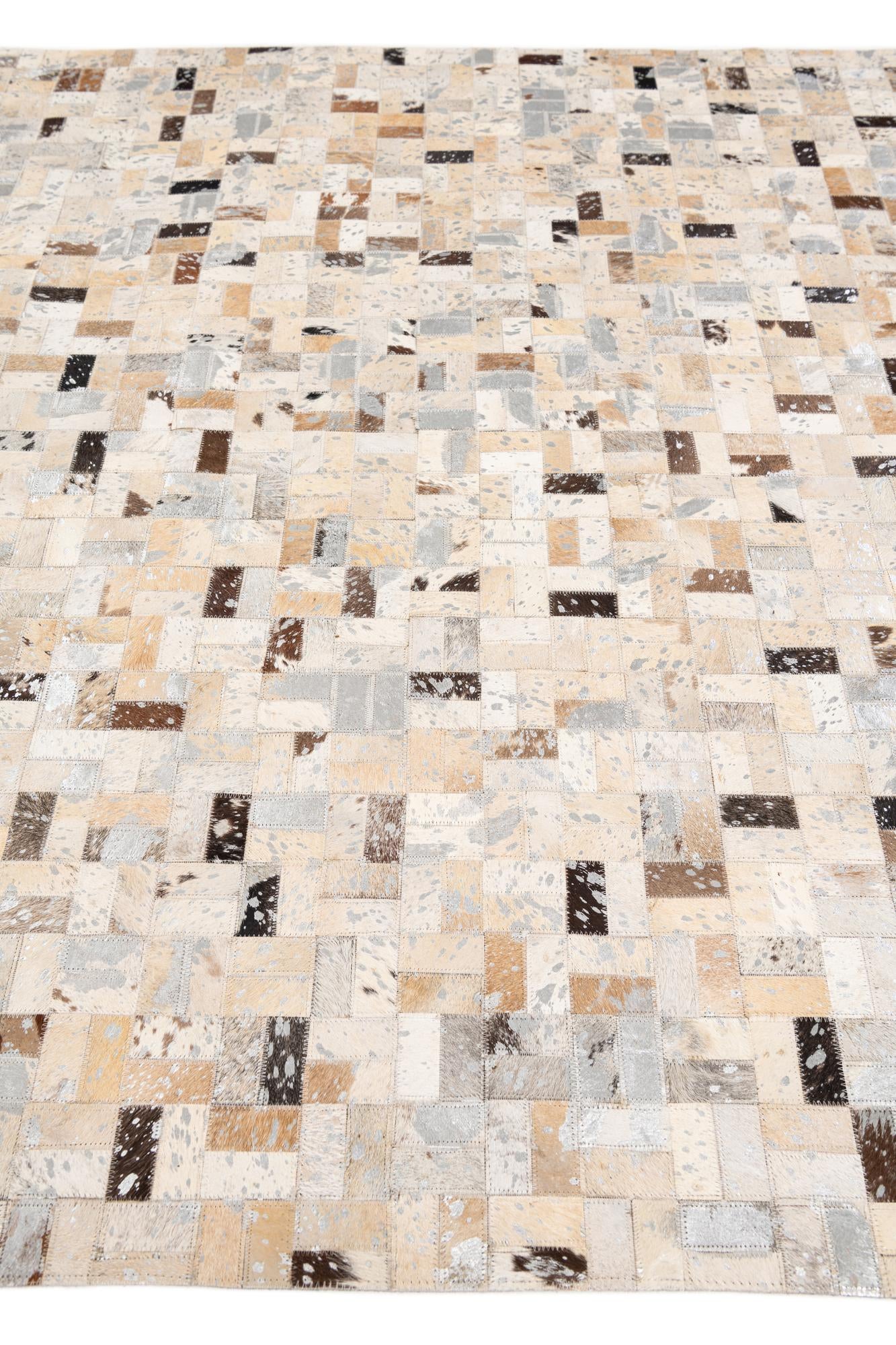 5' 3 x 7' 5 Cowhide Stocks Rug