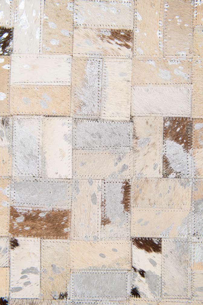 5' 3 x 7' 5 Cowhide Stocks Rug