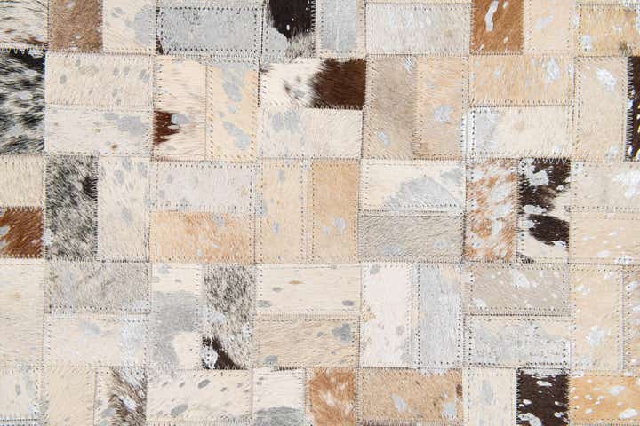 5' 3 x 7' 5 Cowhide Stocks Rug
