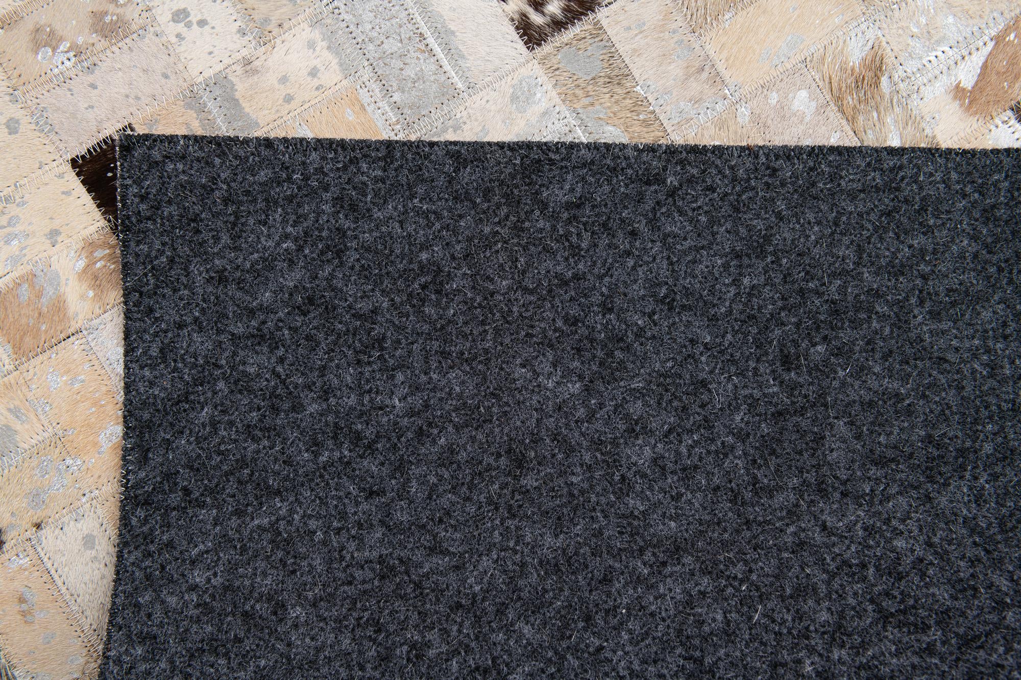 5' 3 x 7' 5 Cowhide Stocks Rug
