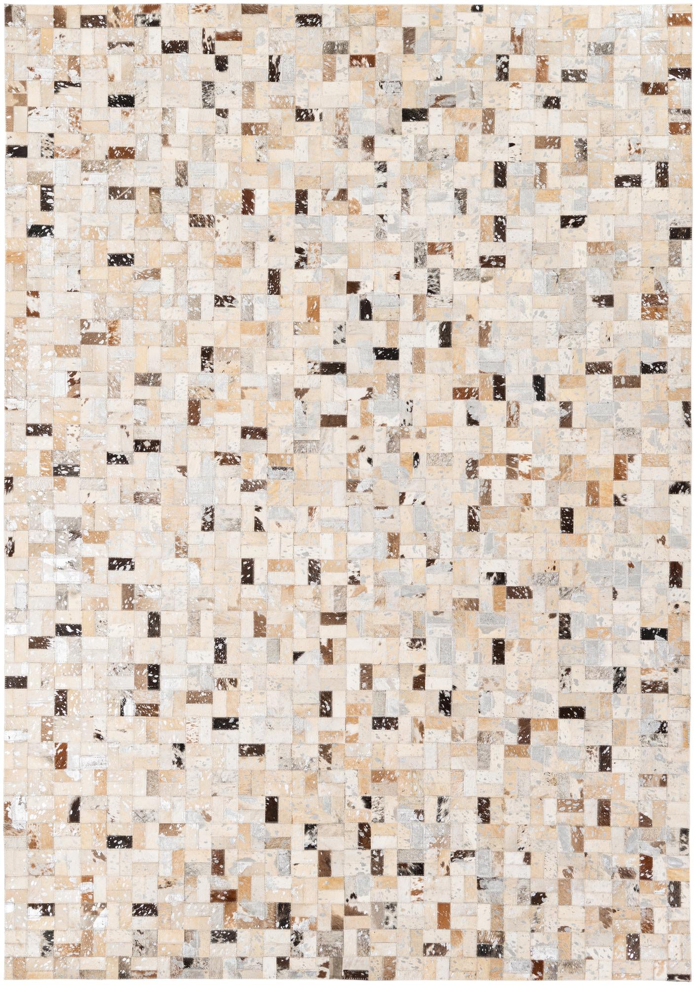 5' 3 x 7' 5 Cowhide Stocks Rug