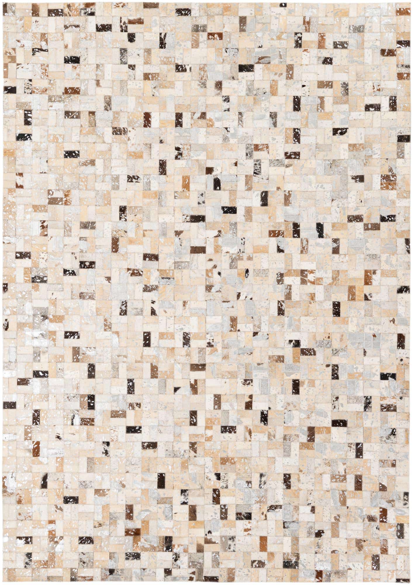 5' 3 x 7' 5 Cowhide Stocks Rug