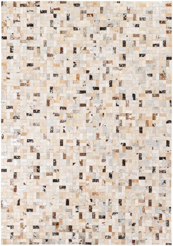 Detail image of 5' 3 x 7' 5 Cowhide Stocks Rug