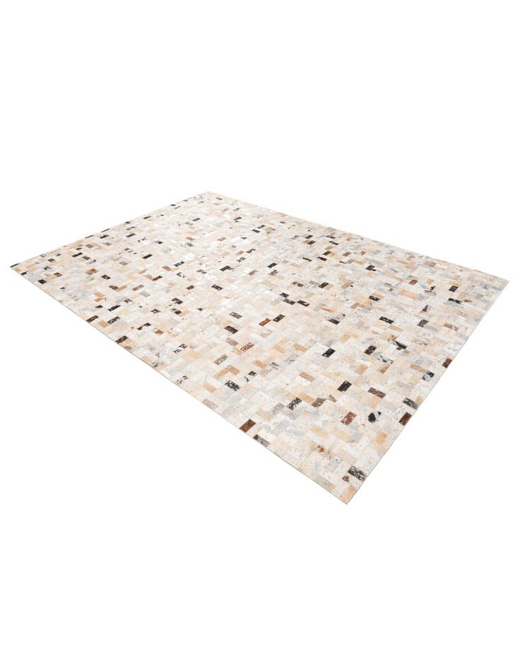 Detail image of 5' 3 x 7' 6 Cowhide Stocks Rug