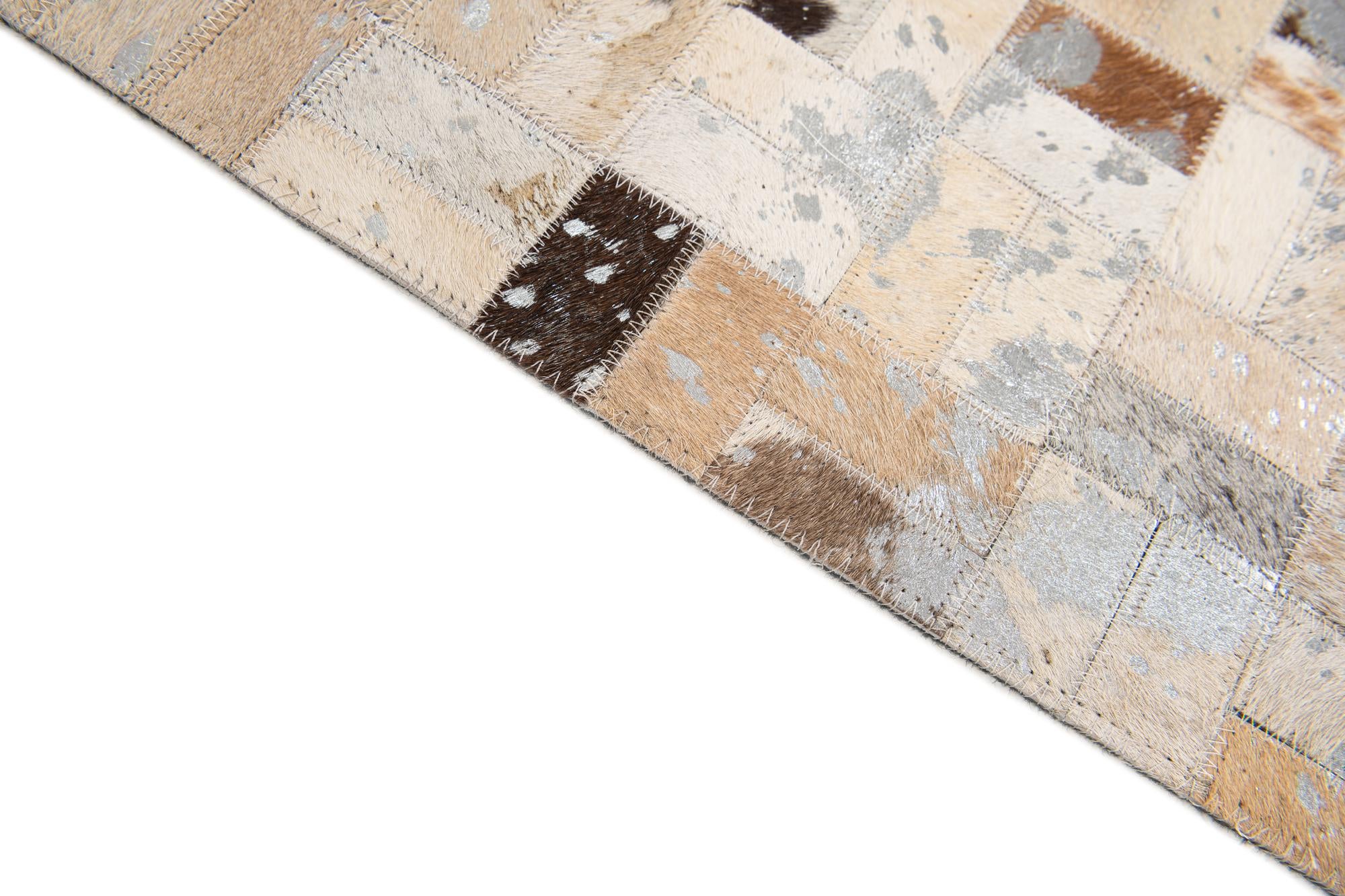 5' 3 x 7' 6 Cowhide Stocks Rug