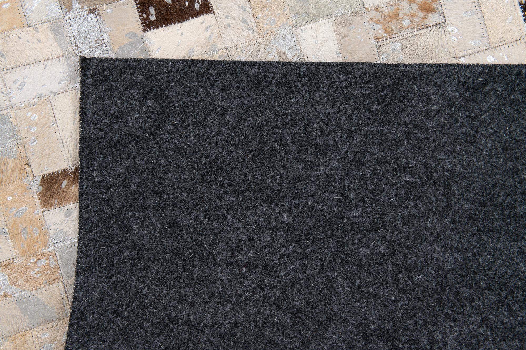 5' 3 x 7' 6 Cowhide Stocks Rug