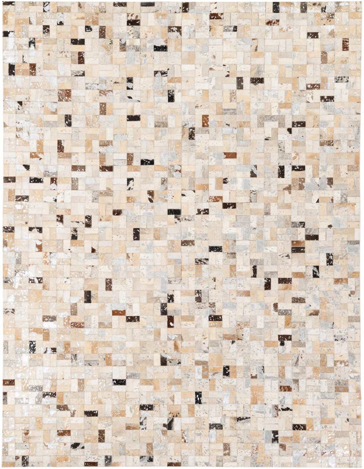 Detail image of 5' 3 x 7' 6 Cowhide Stocks Rug