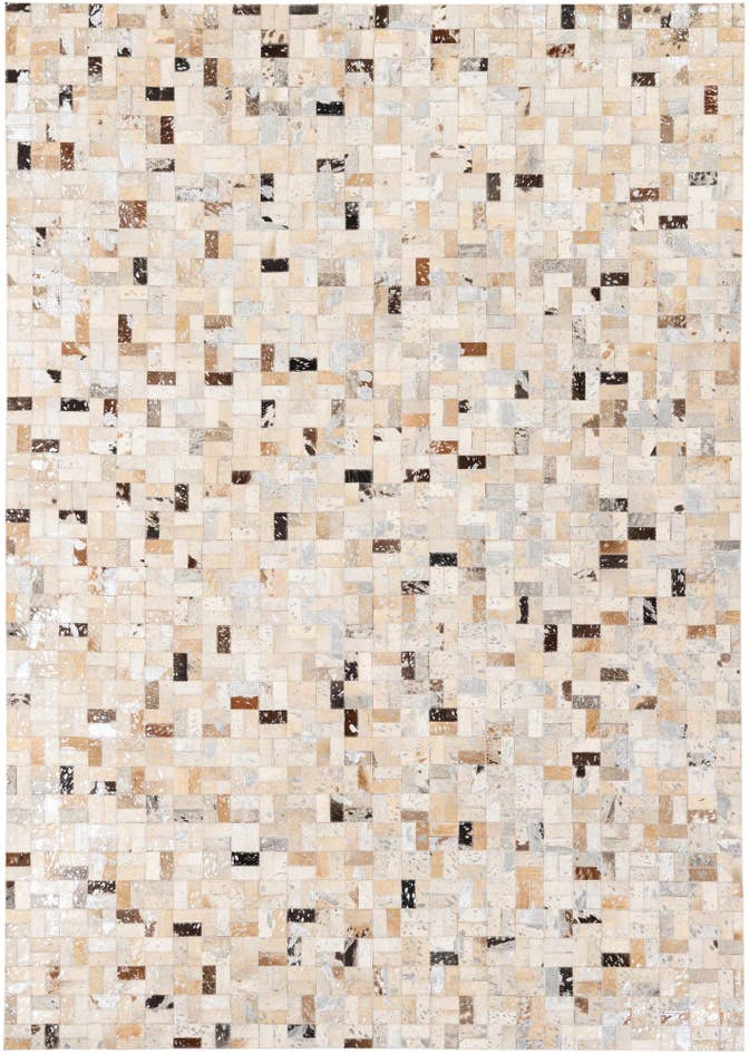 Detail image of 5' 3 x 7' 6 Cowhide Stocks Rug